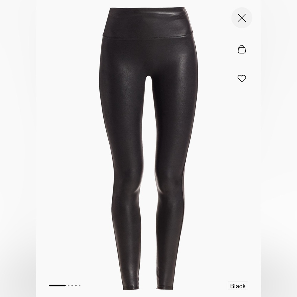 SPANX faux leather leggings black
